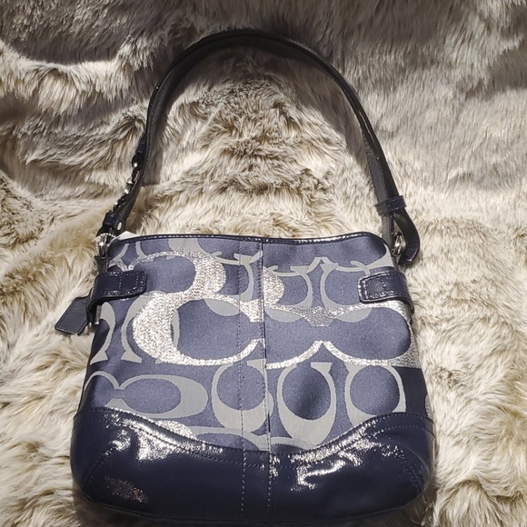 Optic Coach Navy Blue and Silver Cossbody - Picture 3 of 8